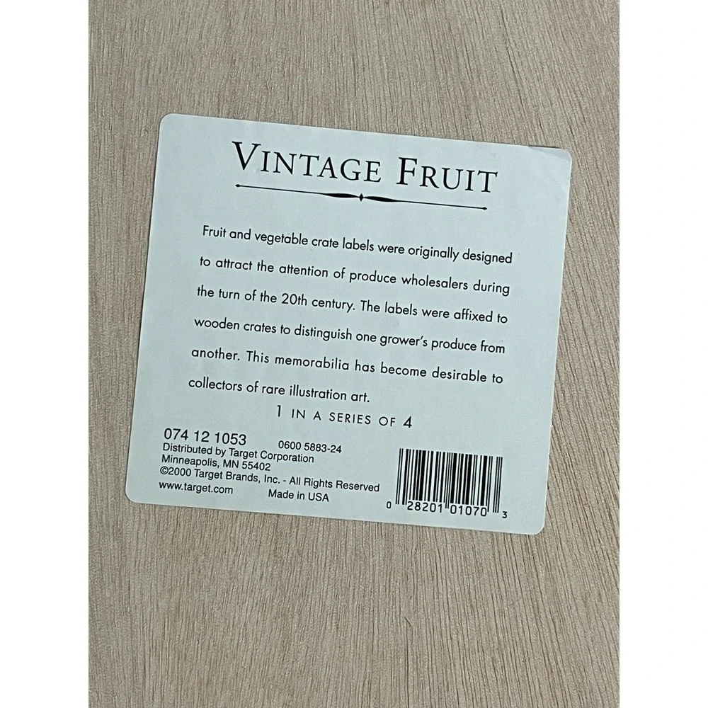 ORANGEDALE Sunflower Valencias Crate Label Wall Art Wood Farmhouse Decor 10x10in